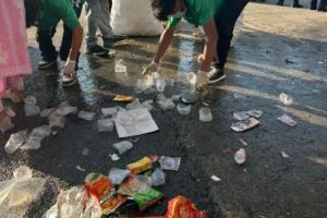 रथयात्रापछि भएको सडकको फोहर नेपाल फूलबारीले उठायो