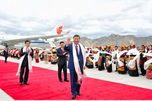 चिनिया राष्ट्रपति सि जिङफिङ ल्हासामा