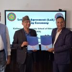 शैक्षिक गुणस्तर उकास्न काठमाडौं विश्वविद्यालय र एभरेष्ट स्कुलबीच समझदारी पत्रमा हस्ताक्षर