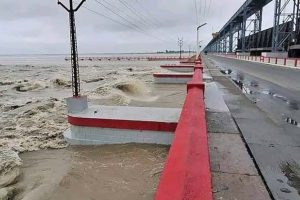 सप्तकोशीमा सन्ताउन्न वर्षयताकै तेस्रो ठुलो बाढी