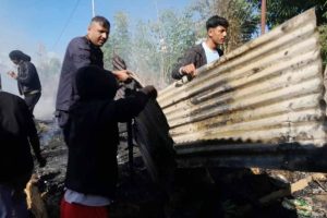 घरमा आगलागी, ५ लाख ६० हजार बराबरको क्षति