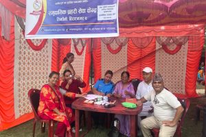 सामुदायिक प्रहरी सेवा केन्द्रद्वारा निःशुल्क स्वास्थ्य शिविर सम्पन्न