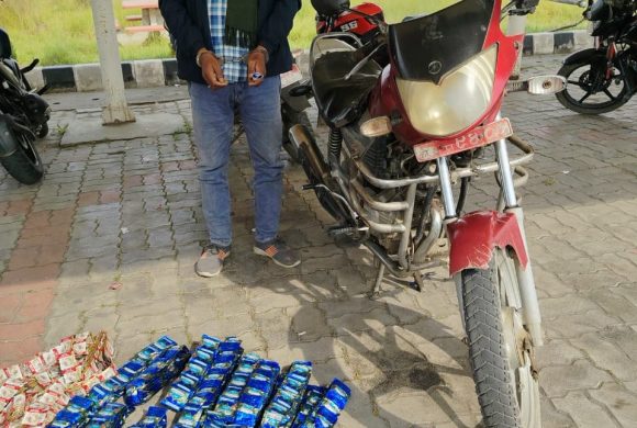 बिराटनगरमा रजनिगन्धा सहित मोटरसाइकल नियन्त्रण