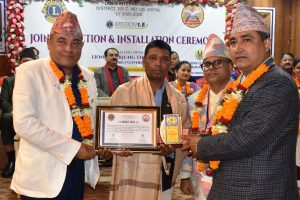 विराटनगरमा पत्रकार पदमकुमार सरदार सम्मानित