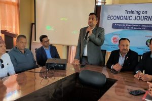 चितवनका पत्रकारलाई दुई दिने आर्थिक पत्रकारिता तालिम