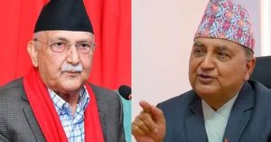 एमाले अध्यक्षमा ओली र पोखरेलको उम्मेदवारी दर्ता