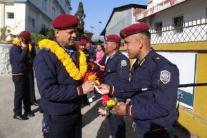 जिल्ला प्रहरी कार्यालय इलामको निरीक्षण भ्रमण