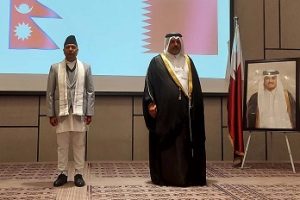 उपराष्ट्रपति यादव कतारको राष्ट्रिय दिवस स्वागत समारोहमा सहभागी