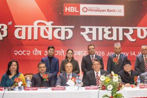 हिमालयन बैंकको ३३औं वार्षिक साधारण सभा सम्पन्न