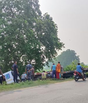 सुुनसरीमा ट्रक दुर्घटना हुँदा पाँच जनाको घटनास्थलमै मृत्यु