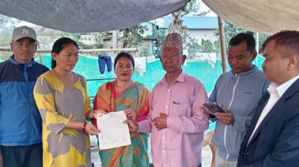 लमहीमा घरदैलोमै पुगेर व्यक्तिगत घटना दर्ता