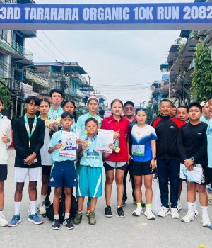 तेस्रो संस्करणको तरहरा रनको यू–१६ विधामा उर्लाबारीकी मन्दिरा महतरा प्रथम