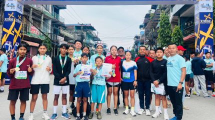 तेस्रो संस्करणको तरहरा रनको यू–१६ विधामा उर्लाबारीकी मन्दिरा महतरा प्रथम