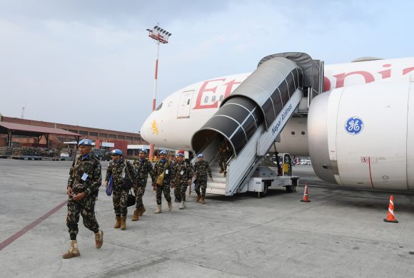 कङ्गोस्थित यूएन मिसनमा नेपाली शान्ति सैनिकको अदलीबदली