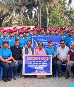 प्रहरी तालिम केन्द्रद्वारा सामुदायिक प्रहरी सेवा केन्द्रमा अवलोकन भ्रमण