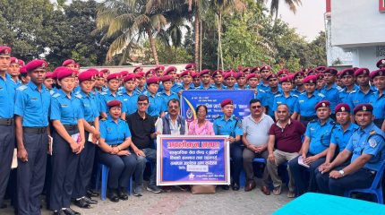 प्रहरी तालिम केन्द्रद्वारा सामुदायिक प्रहरी सेवा केन्द्रमा अवलोकन भ्रमण