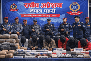 आठ दिनमा लागू औषध कारोबारमा संलग्न एक हजारभन्दा बढी व्यक्ति पक्राउ