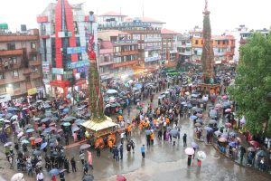रातो मच्छिन्द्रनाथको रथ लगनखेल पुर्याइयो, नरिवल खसाल्ने जात्रा पर्सि