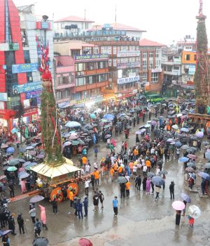 रातो मच्छिन्द्रनाथको रथ लगनखेल पुर्याइयो, नरिवल खसाल्ने जात्रा पर्सि