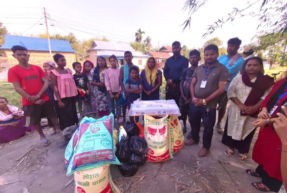 आगजनी पीडितलाई चान्दनी फाउन्डेसनद्वारा राहत वितरण