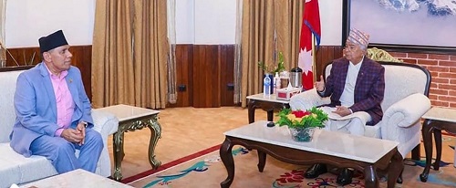 राष्ट्रपतिसँग राष्ट्रियसभाका अध्यक्षको भेट