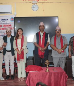 सुकुना बहुमुखी क्याम्पसमा प्रशासनिक कर्मचारीका लागि तीन दिने क्षमता अभिवृद्धि तालिम सुरु
