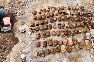 प्रहरी कार्यालय सल्यानको परिसरमा फेला परेका ८६ बम सेनाद्वारा निष्क्रिय