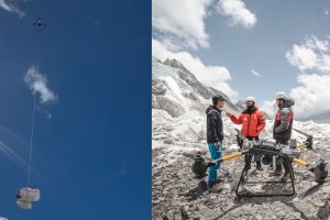ड्रोनमार्फत सगरमाथाबाट २८६ केजी फोहर सङ्कलन