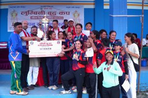 लुम्बिनी बुद्ध कप महिला क्रिकेटको उपाधि रुपन्देहीलाई