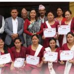 मालुङ्गामा एकमहिने कटाई–सिलाई तालिम सम्पन्न