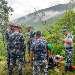पर्वतको बन्जीसाइड भीरबाट हाम्फालेका व्यक्तिको शव निकालियो