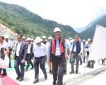 अरुण तेस्रो जलविद्युत् आयोजनाको भारतीय ऊर्जा सचिवद्वारा स्थलगत निरीक्षण