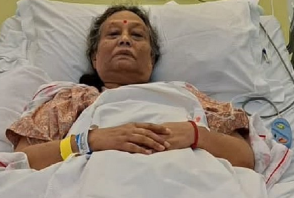 एमाले नेता ईश्वर पोखरेलकी श्रीमती मिरा पोखरेललाई क्यान्सर, भारतमा उपचार हुँदै