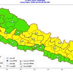 आजको मौसमः देशैभरी मध्यम बर्षा हुने, केही स्थानमा भने भारी बर्षा हुने