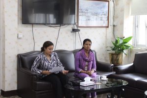 धर्नामा बसेकी विनु यादव र महिलामन्त्री वादीबीच भेटवार्ता