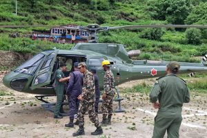 हेलिकप्टरमार्फत घाइतेको उद्धार