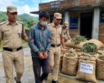 करिब १ सय ७५ किलो गाँजासहित धनकुटामा एकजना पक्राउ