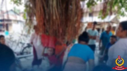 मोबाइल चोरीको आशंकामा दुई बालबालिकालाई मन्दिरमा बाँधेर यातना, दुई युवा पक्राउ