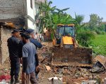 जनकपुरमा अतिक्रमित जग्गा खाली गराईदै