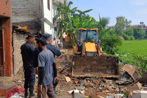 जनकपुरमा अतिक्रमित जग्गा खाली गराईदै