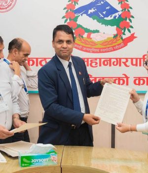 महानगरका विभागीय प्रमुखहरुसँग प्रमुख प्रशासकीय अधिकृतको कार्य सम्पादन सम्झौता