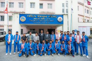 एशियाली खेलकुद खेल्न जाने नेपाली राष्ट्रिय क्रिकेट टिमको बिदाई