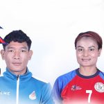 एसियाली खेलकुदको उद्घाटन समारोहमा नेपालका लागि चन्द्रबहादुर र मानमति झण्डा बोक्ने