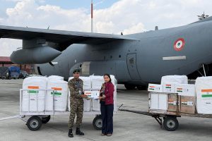 भारतको राहत सहयोग जारी, ११ टन सामग्री काठमाडौं आइपुग्यो