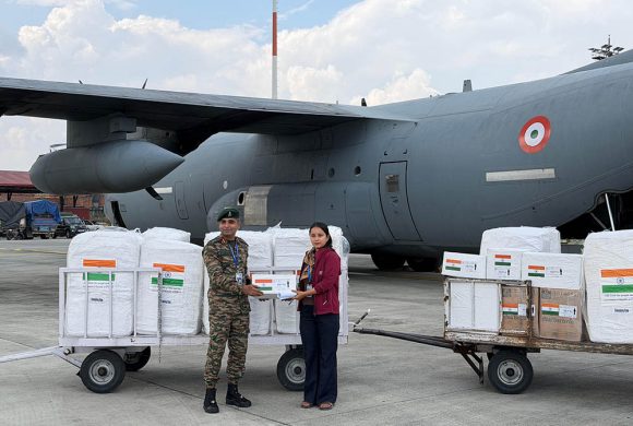 भारतको राहत सहयोग जारी, ११ टन सामग्री काठमाडौं आइपुग्यो