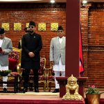 उद्योगमन्त्री साहले लिए शपथ