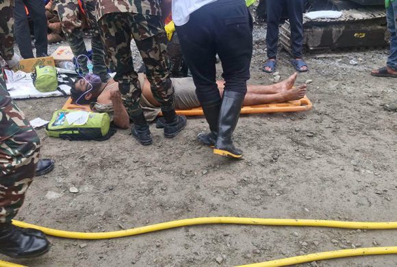 त्रिशूली ३ ए सुरुङबाट एक जनाको जीवित उद्धार, थप व्यक्तिको खोजी जारी