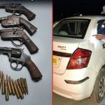 वीरगन्जमा भारतीय कारभित्र ४ पेस्तोल ६ गोली बरामद