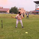 मन्त्री पोखरेलद्वारा देउखुरी क्रिकेट रङ्गशालाको निरीक्षण