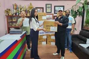 बाढी प्रभावित बालबालिकालाई २५ लाख बराबरको ओरियन चोको पाई सहयोग